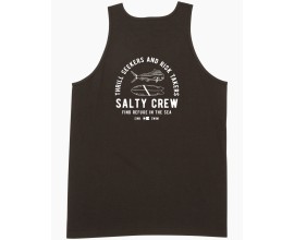 Lateral Line Tank Singlet Black